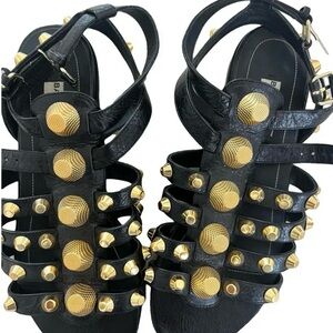 Balenciaga Arena Gladiator Sandals in Black Size: 40
